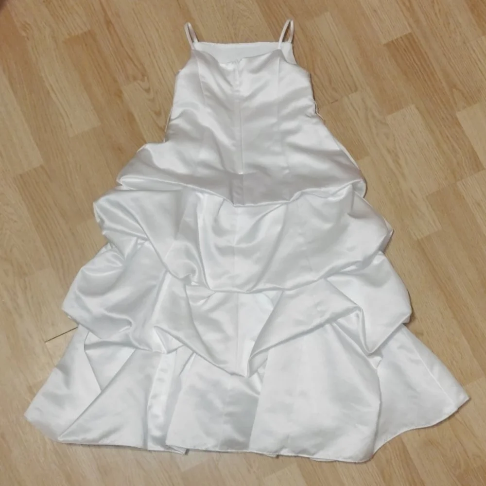 David's Bridal White Miniature Bride Dress. Wedding Formal Elegant - Picture 2 of 7